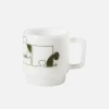Assemble Glass Mug White Plant