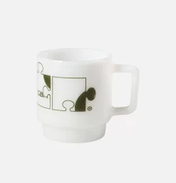 Assemble Glass Mug White Plant
