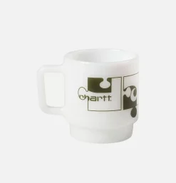 Assemble Glass Mug White Plant