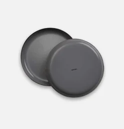 Assiettes Email Set X 2 Grey