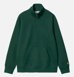 Chase Neck Zip Sweat Discovery Green