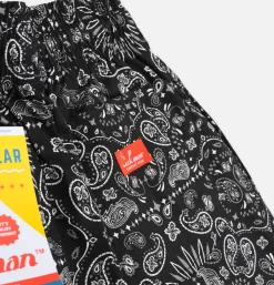 Chef Short Paisley Black