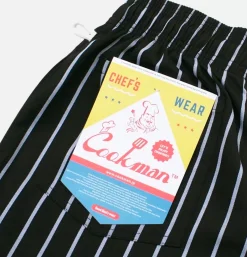 Chef Short Stripe Black