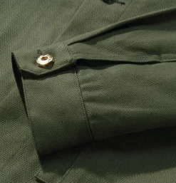 Corduroy Collar Jacket Green