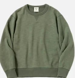 Crew Neck Sweat Slate Green