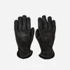 Deerskin Lined Gloves Black