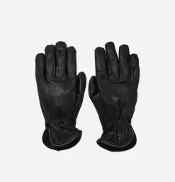 Deerskin Lined Gloves Black
