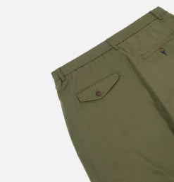 Double Pleat Pant Light Olive