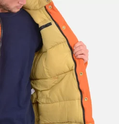 Down Sweater Jacket Rust