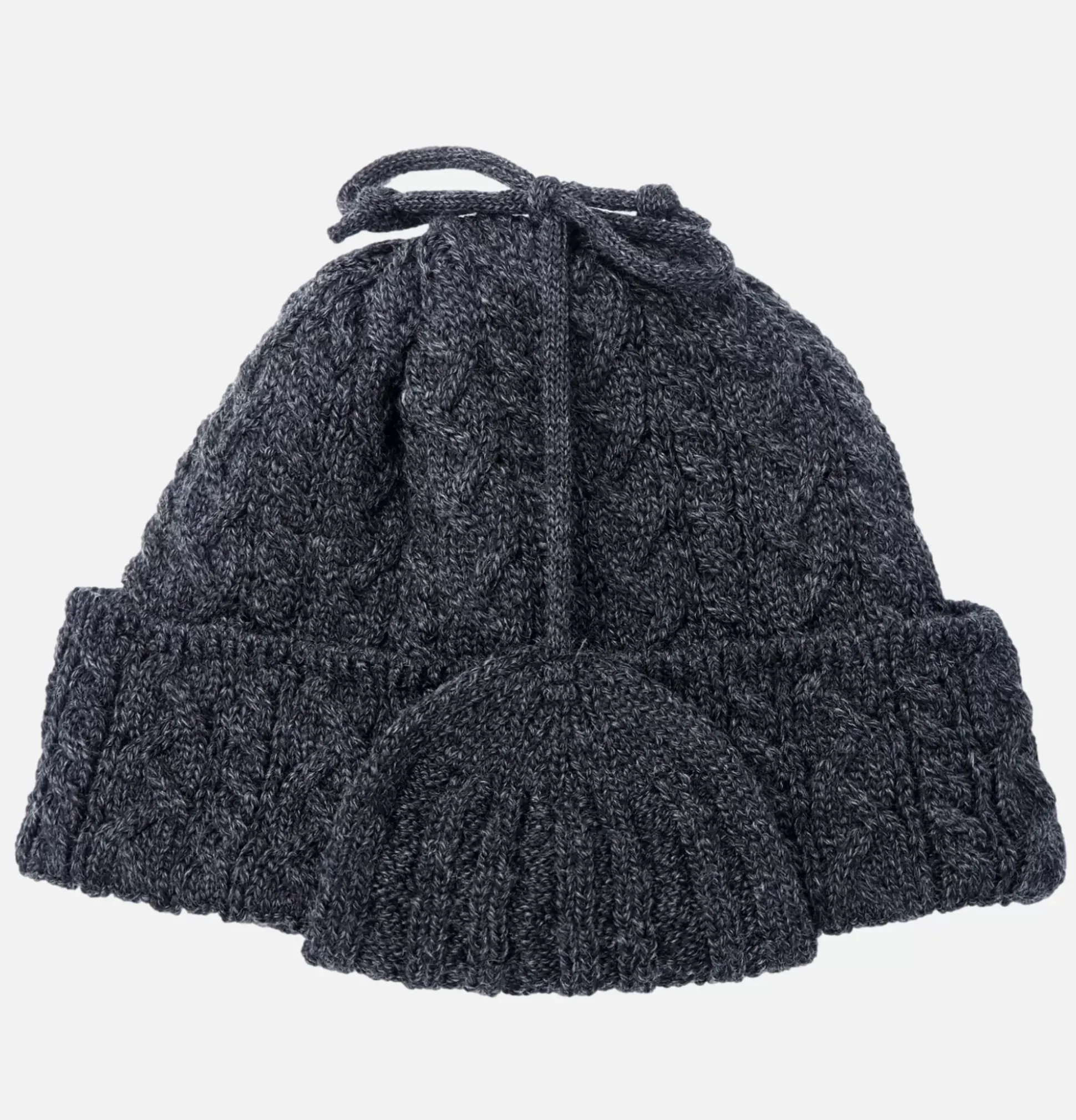 Elias Knit Flightcap Charcoal