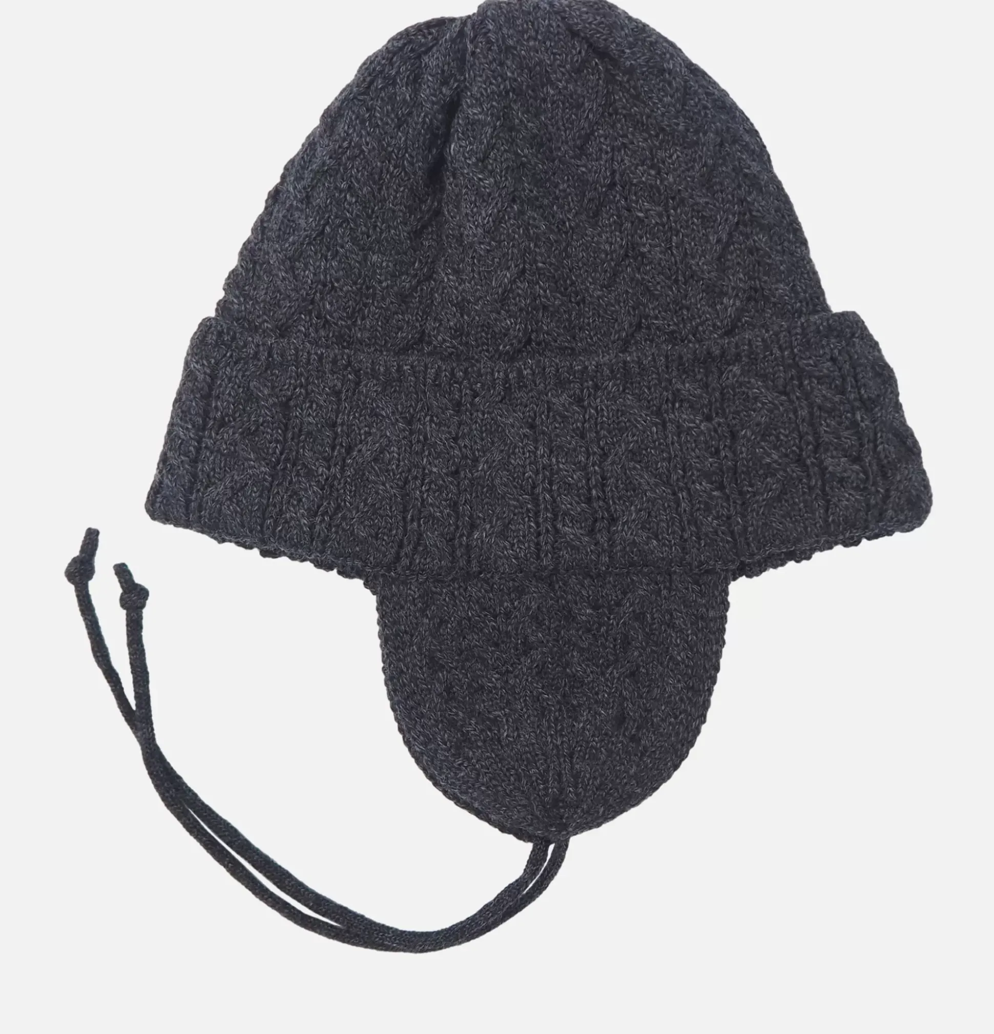 Elias Knit Flightcap Charcoal
