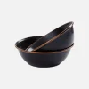 Enamel Bowl Set X 2 Charcoal