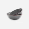 Enamel Bowl Set X 2 Grey