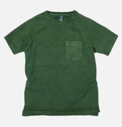 Heavy Raglan Pocket Tee Dark Green