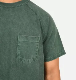 Heavy Raglan Pocket Tee Dark Green