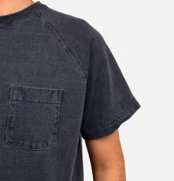 Heavy Raglan Pocket Tee Navy