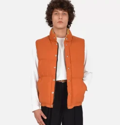 Italian Down Vest Rust