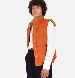 Italian Down Vest Rust