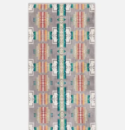 Jacquard Spa Towel Chief Joseph Grey