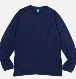 Ls Crew Tee Np Navy