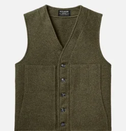 Mackinaw Wool Vest Forest Green