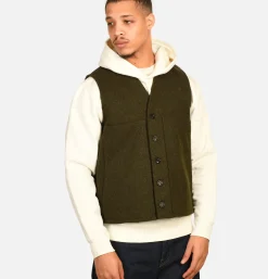 Mackinaw Wool Vest Forest Green
