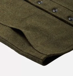Mackinaw Wool Vest Forest Green