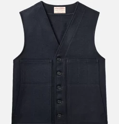 Mackinaw Wool Vest Navy