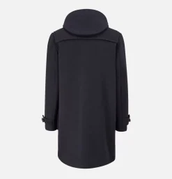 Morris Dufflecoat Navy Black Stewart