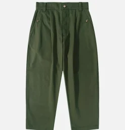 Naval Button Pants Green