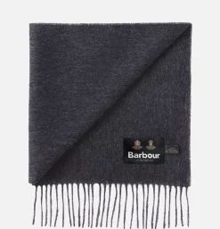 Plain Lambswool Scarf Charcoal