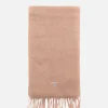Plain Lambswool Scarf Lt Brown