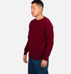 Pull Col Rond Bordeaux