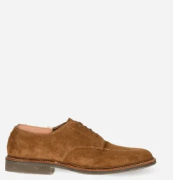 702R - Plain Toe Derby Snuff Suede