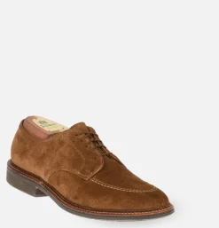 702R - Plain Toe Derby Snuff Suede