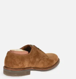 702R - Plain Toe Derby Snuff Suede