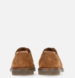 702R - Plain Toe Derby Snuff Suede