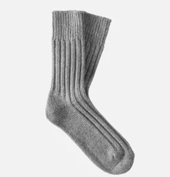 Solid Wool Socks Ash Grey