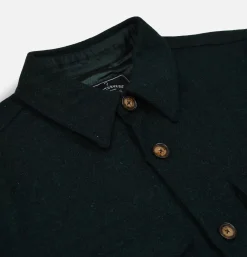 Surchemise Wool Field Forest Green