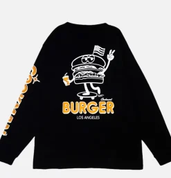 Tee Shirt Long Sleeve Skating Black