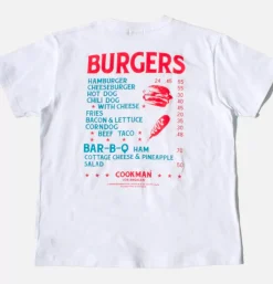 Tee Shirts Burgers Menu White