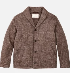 Veste Decatur Island En Laine Marron
