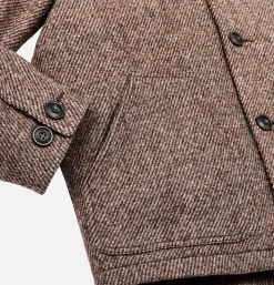 Veste Decatur Island En Laine Marron