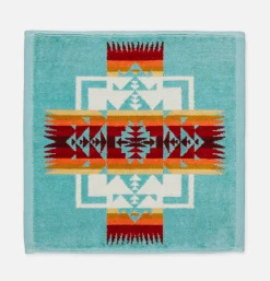 Wash Cloth Chief Joseph Aqua